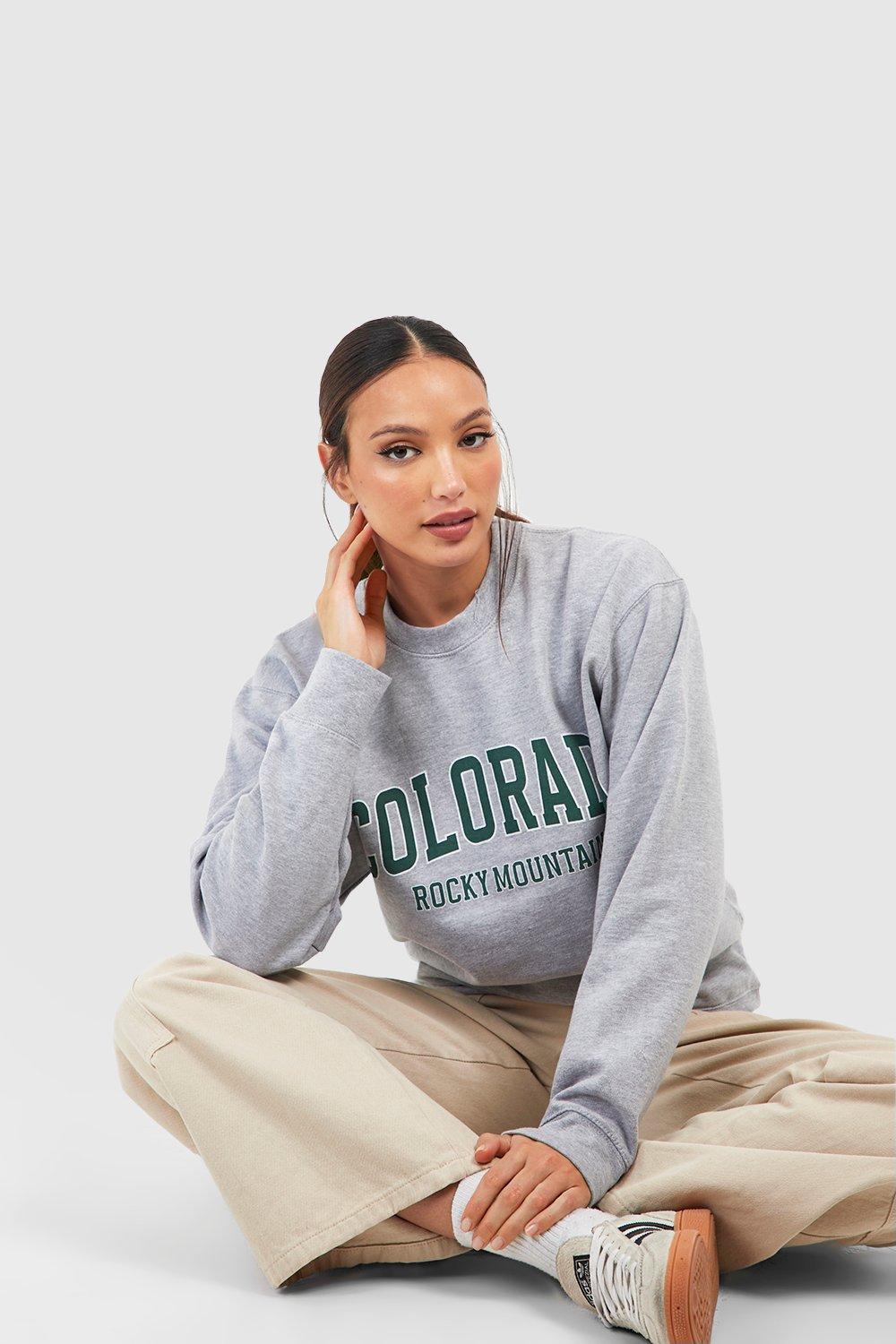 Tall Colorado Printed Sweatshirt boohoo